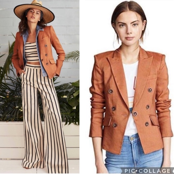 VERONICA BEARD | Diego Dickey Jacket Blazer
Fall Terracotta Orange Rust Size 2 - Picture 1 of 9